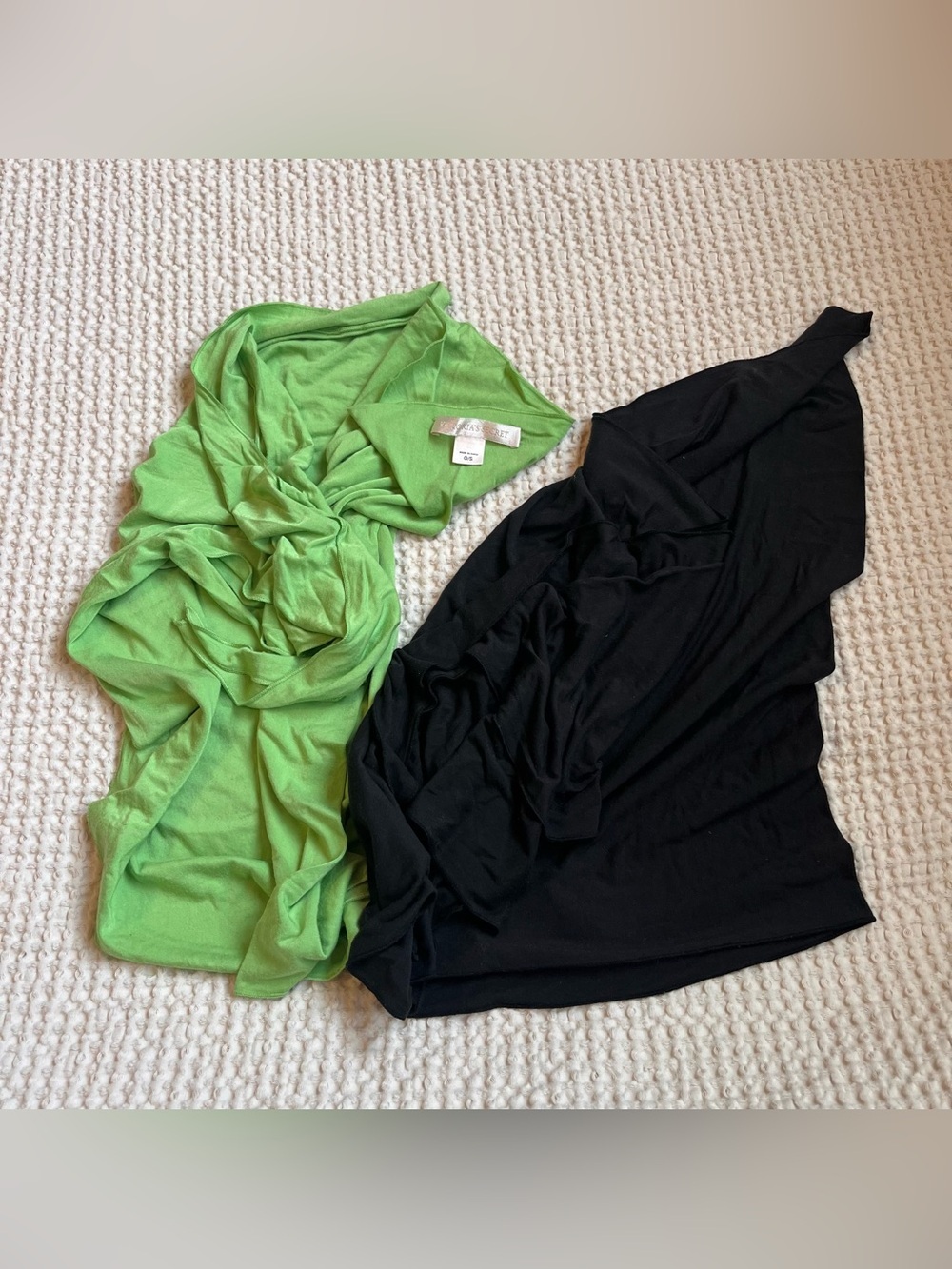 Set of 2 Vtg Victoria’s Secret Side-Tie Sarong Beach Cover up Mini Skirt